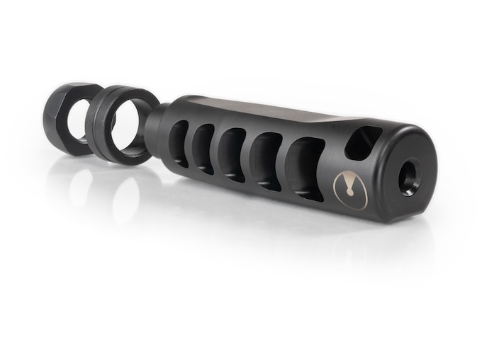 Ultradyne Apollo S Compensator Muzzle Brake with Timing Nut 7.62mm 5/8"-24 Thread Stainless Steel Nitride