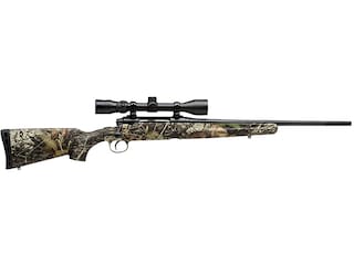 Savage Arms Axis Bolt Action Youth Centerfire Rifle 243 Winchester 20" Barrel Black and Mossy Oak Break-Up Country With Scope image