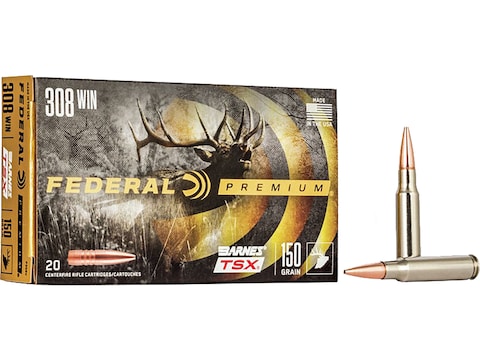 Federal Premium Ammo 308 Winchester 150 Grain Barnes Triple Shock X