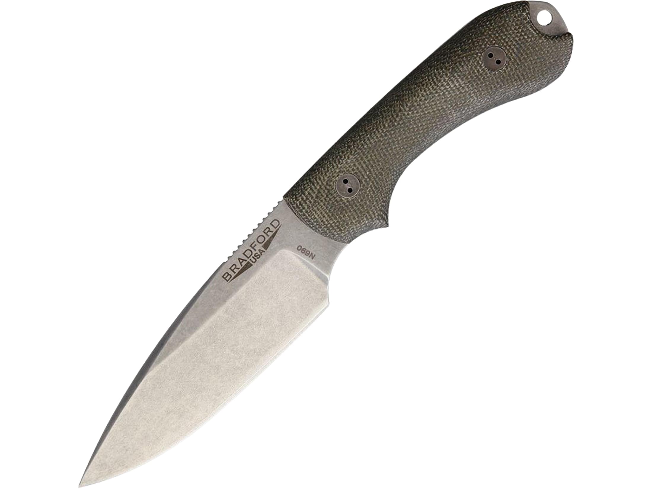 Bradford Knives Guardian 3 3D Fixed Blade Knife 3.5 Drop Point AEB-L