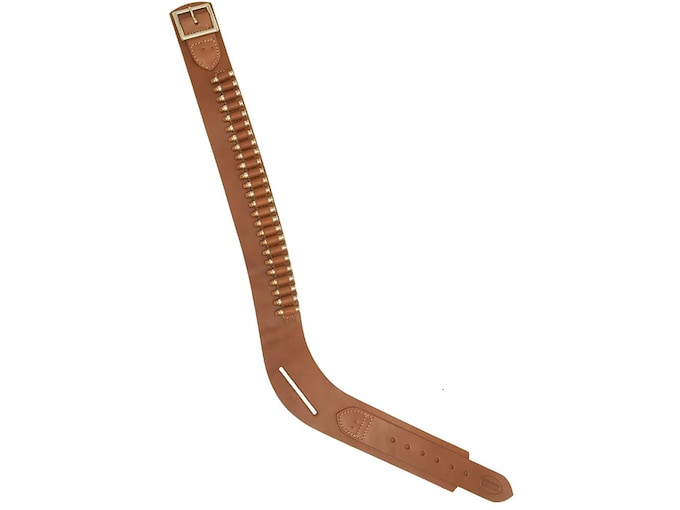 Hunter 158 Single Buscadero Cartridge Belt Right Hand 38 Cal Leather