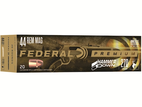 Federal Premium Hammerdown Ammo 44 Remington Mag 270 Grain Bonded Soft