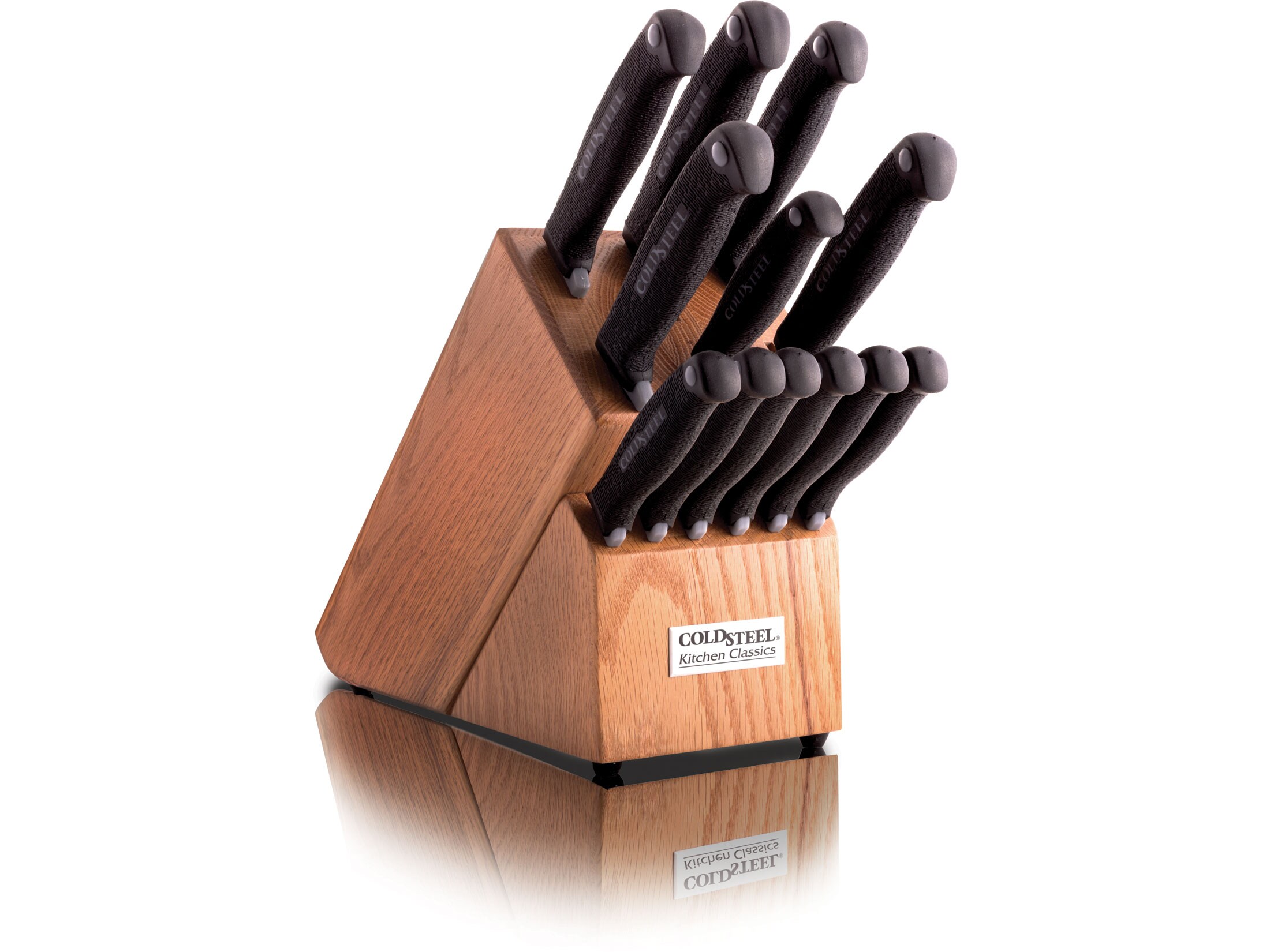 HUNTER DUAL Knife Set, Dishwasher Safe Kitchen Knife Set with Block Black