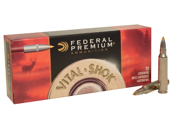 Federal Premium Vital-Shok Ammo 223 Remington 62 Grain Trophy Bonded