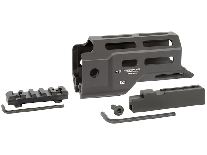 Midwest Industries Combat Rail Handguard Ruger PC Charger 4.875" M-LOK Aluminum Black