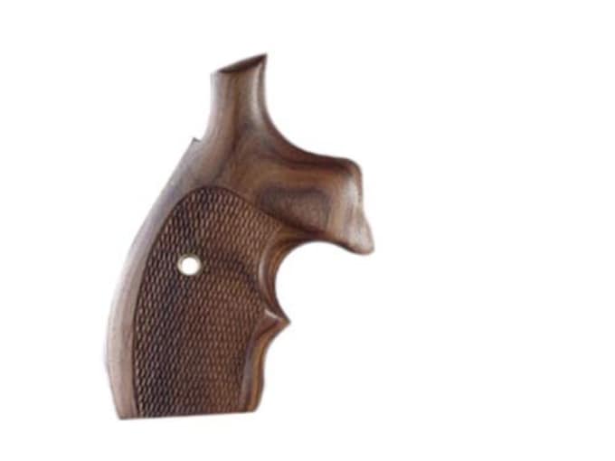 Hogue Bantam Grips with Top Finger Groove S&W N-Frame Round Butt Checkered