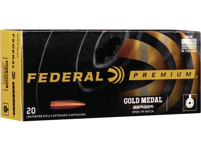 Federal Premium Gold Medal Berger Ammo 300 Winchester Mag 215 Grain