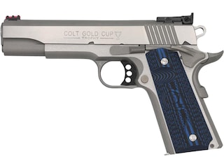 Colt Gold Cup Semi-Automatic Pistol 9mm Luger 5" Barrel 8+1-Round Stainless Blue image