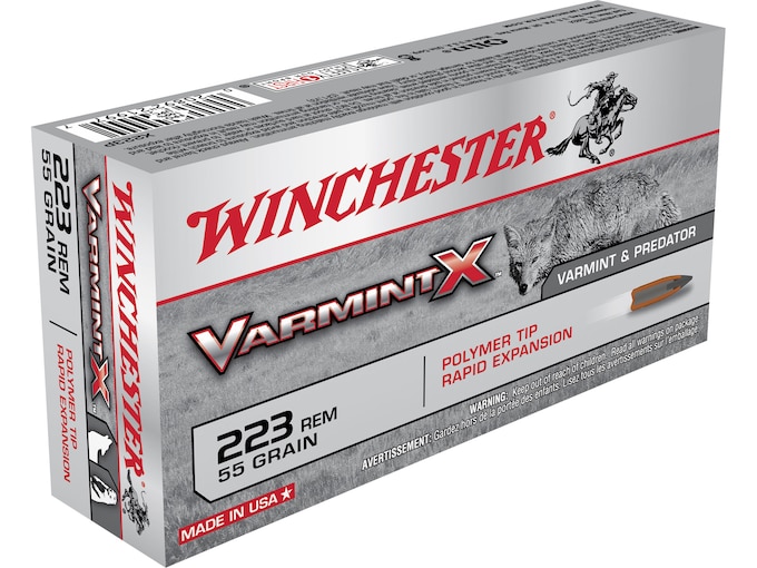 Winchester Varmint X Ammunition 223 Remington 55 Grain Polymer Tip