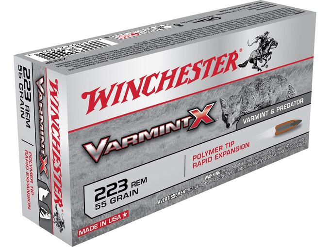 Winchester Varmint X Ammunition 223 Remington 55 Grain Polymer Tip