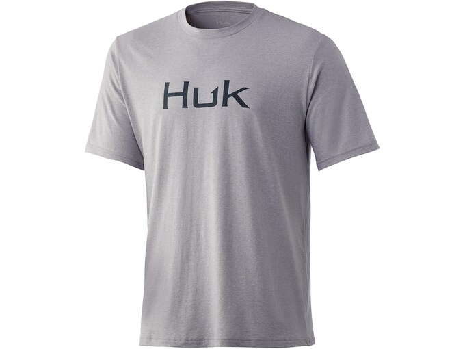 Huk Men's Logo T-Shirt Heather Moss Large