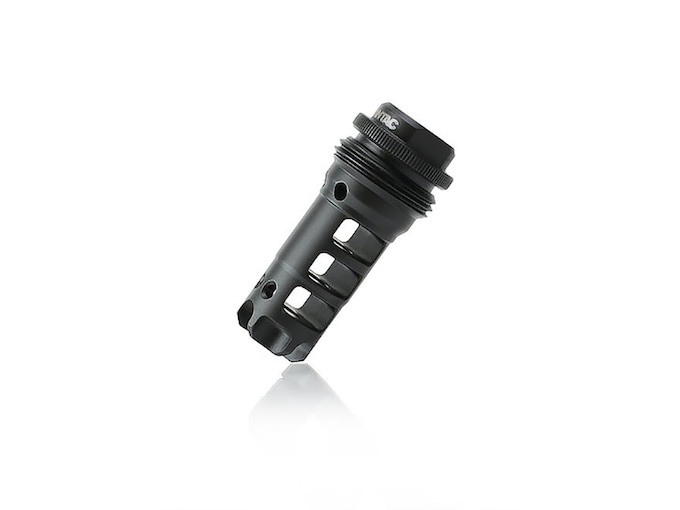 LANTAC Dragon Muzzle Brake with Silencerco ASR Quick Detach Suppressor Mount 5.56x45mm 1/2"-28 Thread Stainless Steel Nitride