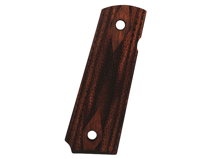 Ed Brown Grips Slim Line 1911 Government, Commander Double Diamond Checkered Laminate Brown