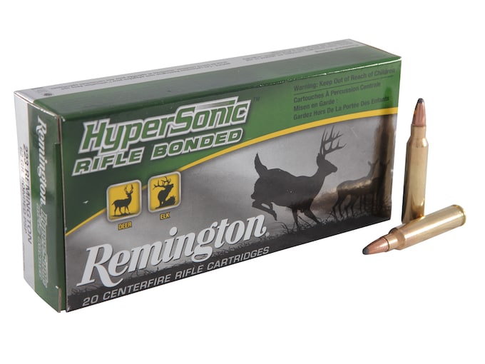 Remington HyperSonic Ammunition 223 Remington 62 Grain Core-Lokt Ultra Bonded Pointed Soft Point Box of 20