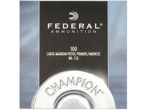 Federal Large Pistol Mag Primers #155 Box of 1000 (10 Trays of 100)