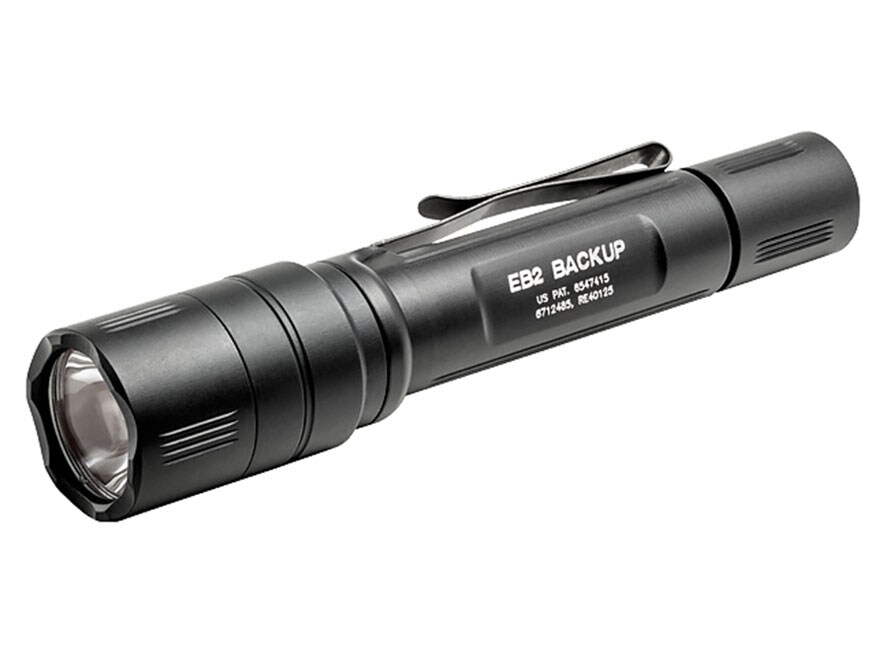Surefire EB2 Backup Flashlight LED 2 CR123A Batteries Tactical Switch