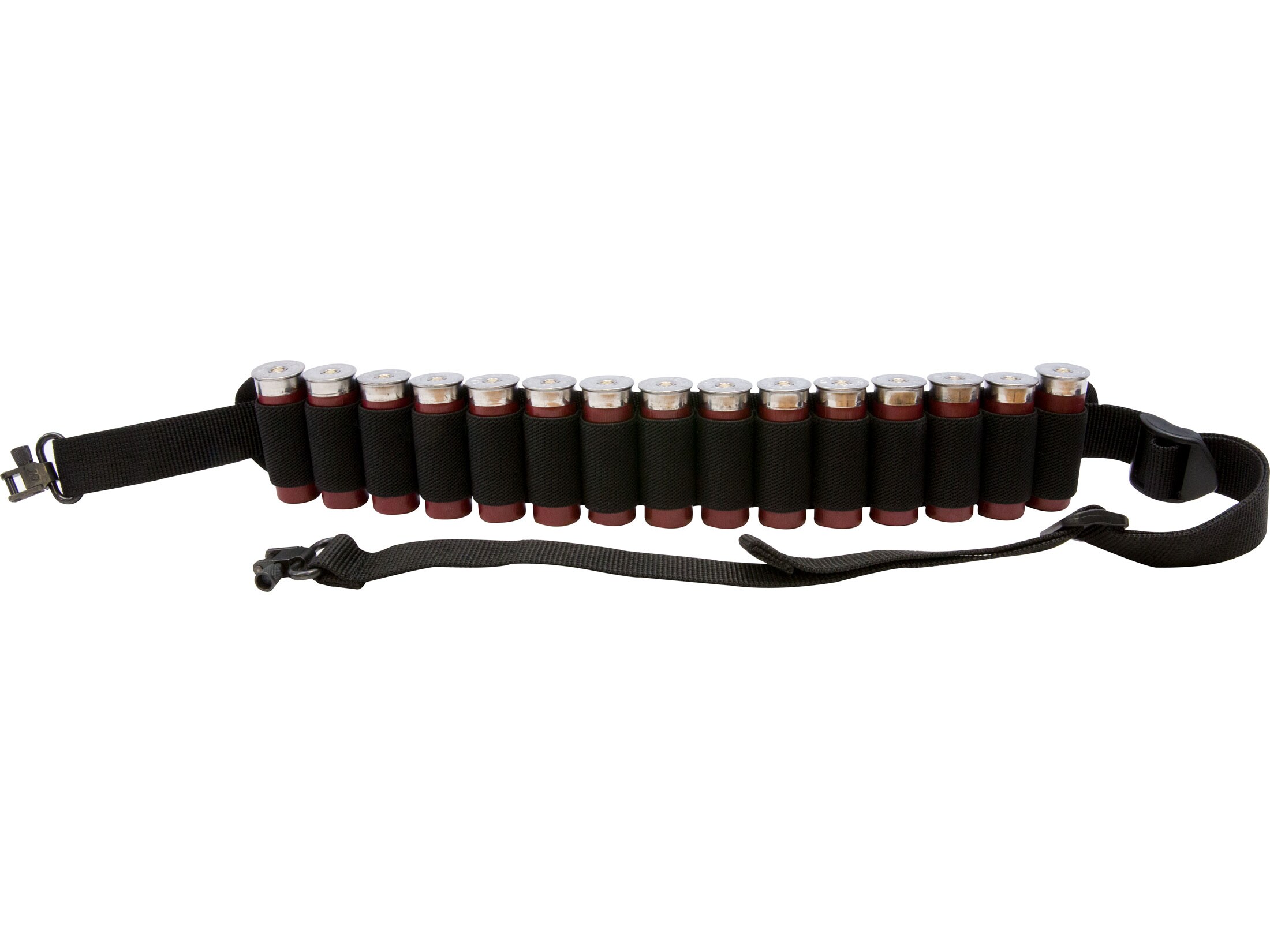 Tactical 2-Point Shotgun Sling With 15-Shell Ammo Holder – Bandolier For 12ga & 20ga