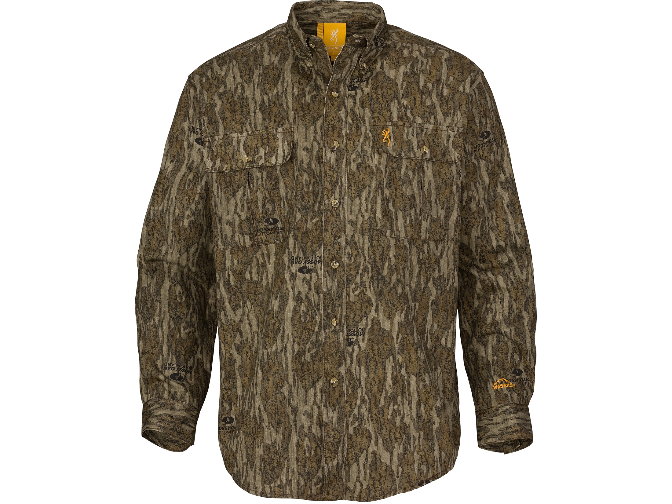 Browning Men's Wasatch CB Long Sleeve Shirt Mossy Oak Shadow Grass
