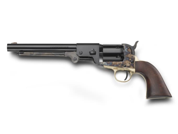 Pietta 1862 Dance Black Powder Revolver 44 Caliber 8" Barrel Case Hardened Steel Walnut Grip Blue