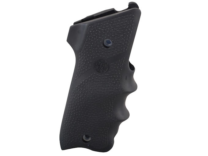 Hogue Wraparound Rubber Grips with Finger Grooves Ruger Mark II Thumbrest Black