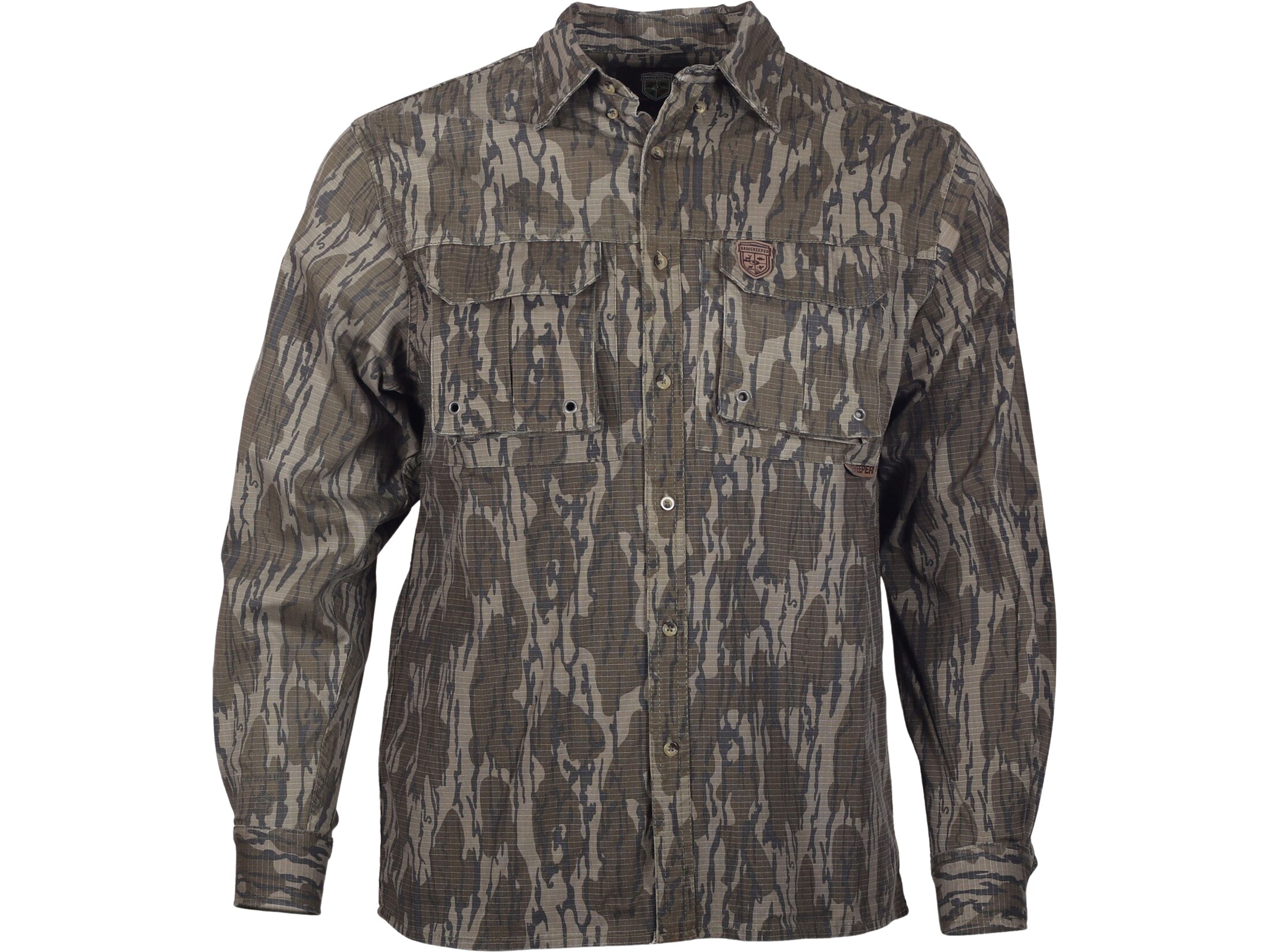 Mossy Oak Gamekeeper Men's Harvester Series Fleece Lined Hunting Bibs – Original Shadow Grass Camo