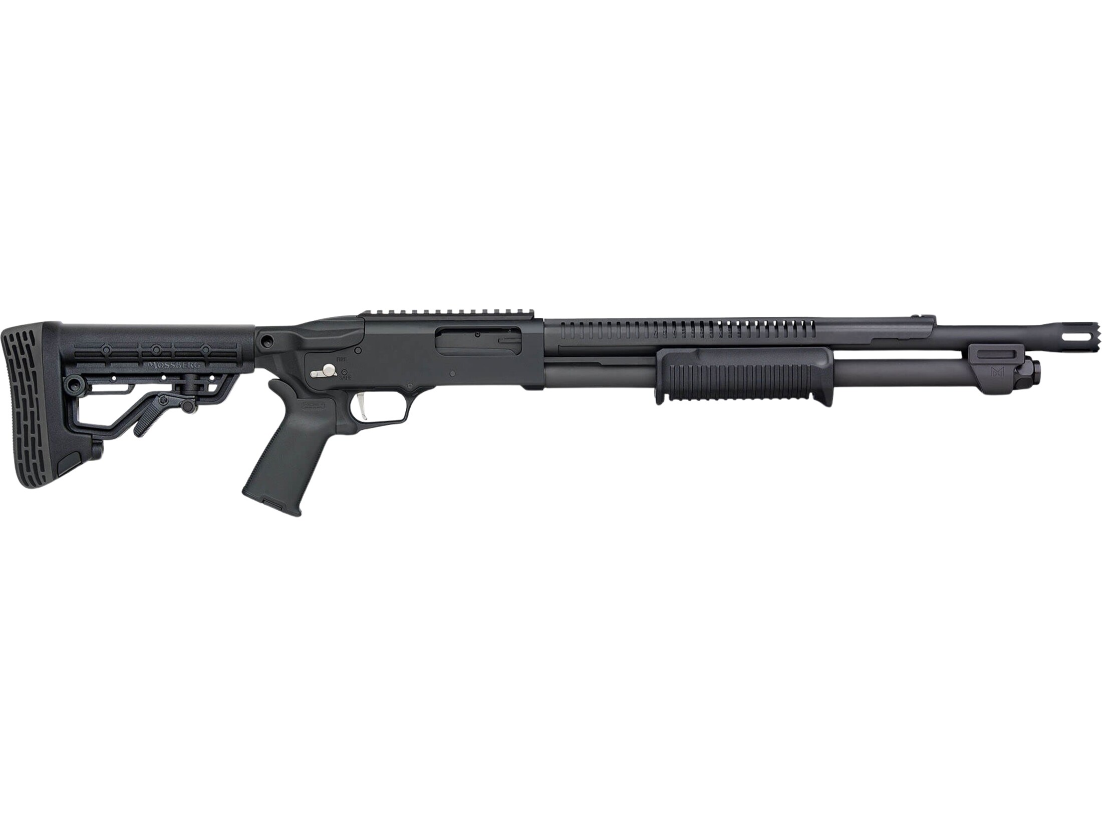 Mossberg 590R Stand-Off Pump 12 Ga Shotgun 18.5 Black Barrel Black