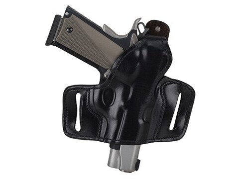 Suede Lined Thumbsnap Belt Slide Pistol Holster