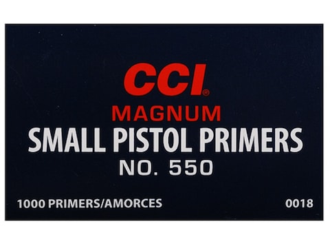 CCI Small Pistol Mag Primers #550 Box of 1000 (10 Trays of 100)