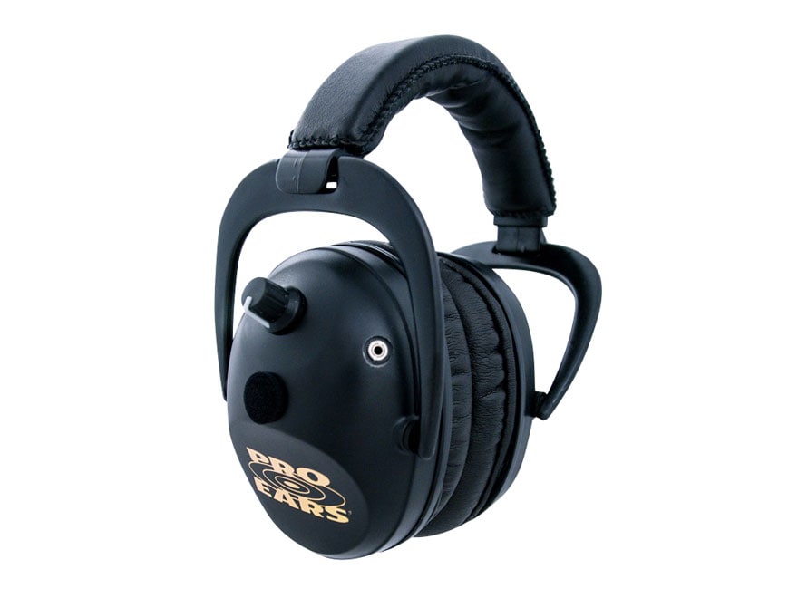 Pro Ears Predator Gold Electronic Earmuffs (NRR 26 dB) Black