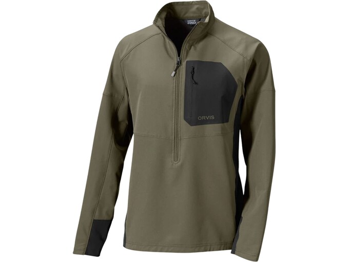 Orvis Men's Pro LT Pullover Sweatshirt Olive Large