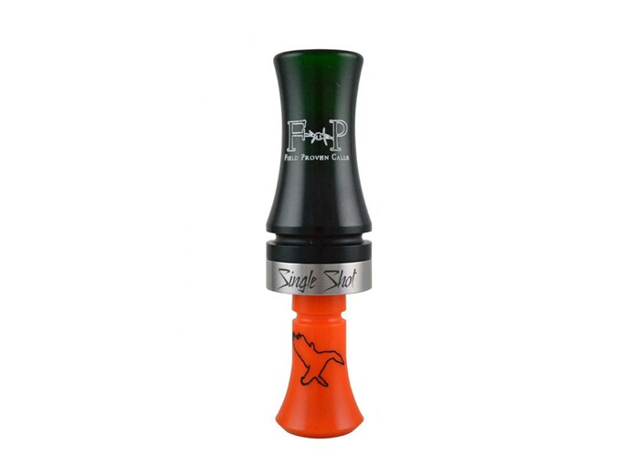 Field Proven Single Shot Acrylic Duck Call Mallard Green Orange