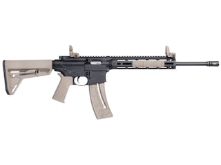 Smith & Wesson M&P 15-22 Sport Semi-Automatic Rimfire Rifle 22 Long Rifle 16.5" Barrel Black and Flat Dark Earth Collapsible image