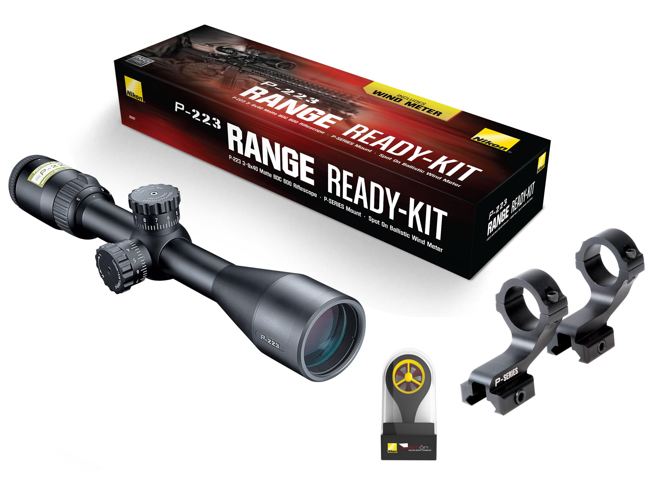Nikon P-223 Range Ready Kit P-223 Rifle Scope 3-9x 40mm BDC 600