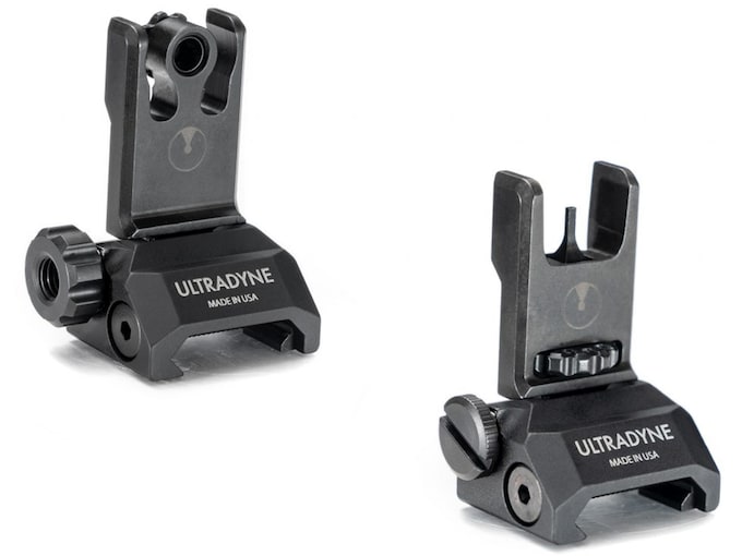 Ultradyne C2 Sight Set Flip-Up Blade Front, Flip-Up Rear AR-15 Aluminum Black