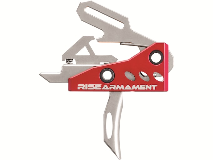 Rise Armament Advanced Performance Drop-In Trigger Group with Anti-Walk Pins AR-15 Single Stage Silver