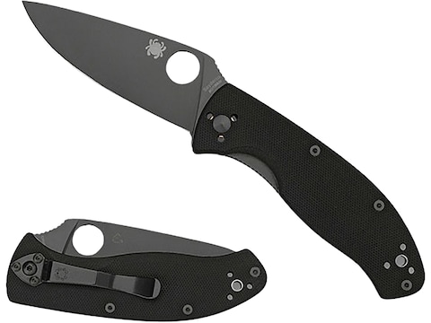 Spyderco Utility Kitchen Knife 6.5 in Serrated Black Handle