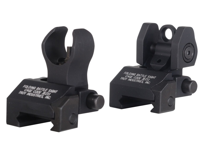 Troy Industries Micro Flip-Up Battle Sight Set HK-Style Front &