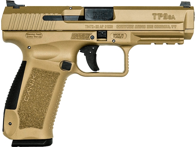 Canik TP9SA Semi-Automatic Pistol 9mm Luger 4.46" Barrel 18-Round Cerakote FDE Brown