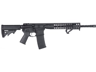 LWRC DI Semi-Automatic Centerfire Rifle 5.56x45mm NATO 16.1" Fluted Barrel Black and Black Collapsible image