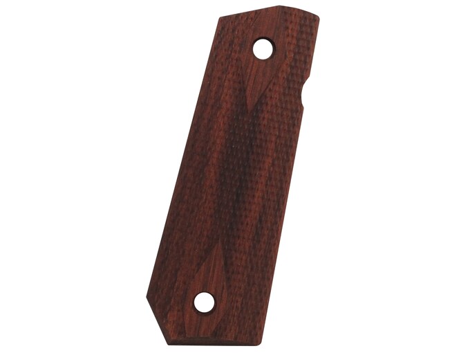 Ed Brown Grips Slim Line Bobtail 1911 Government, Commander Double Diamond Checkered Laminate Brown