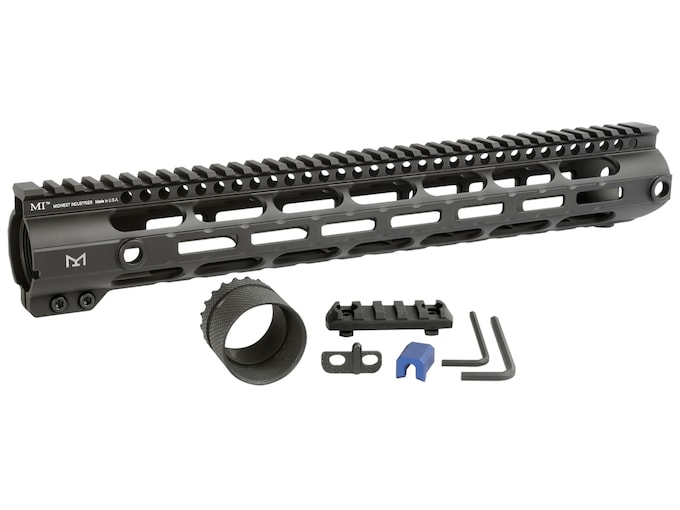 Midwest Industries 308 Combat Rail M-LOK Handguard High Profile LR-308 Aluminum Black