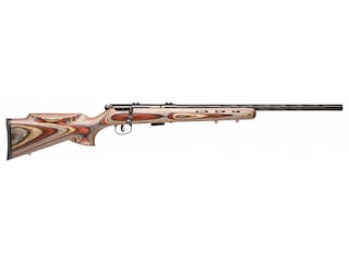Savage Arms 93-BRJ Bolt Action Rimfire Rifle 17 Hornady Magnum Rimfire (HMR) 21" Fluted Barrel Blue and Brown Monte Carlo image