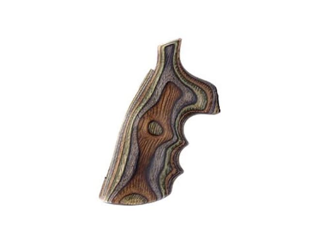 Hogue Fancy Hardwood Grips with Finger Grooves S&W N-Frame Square Butt