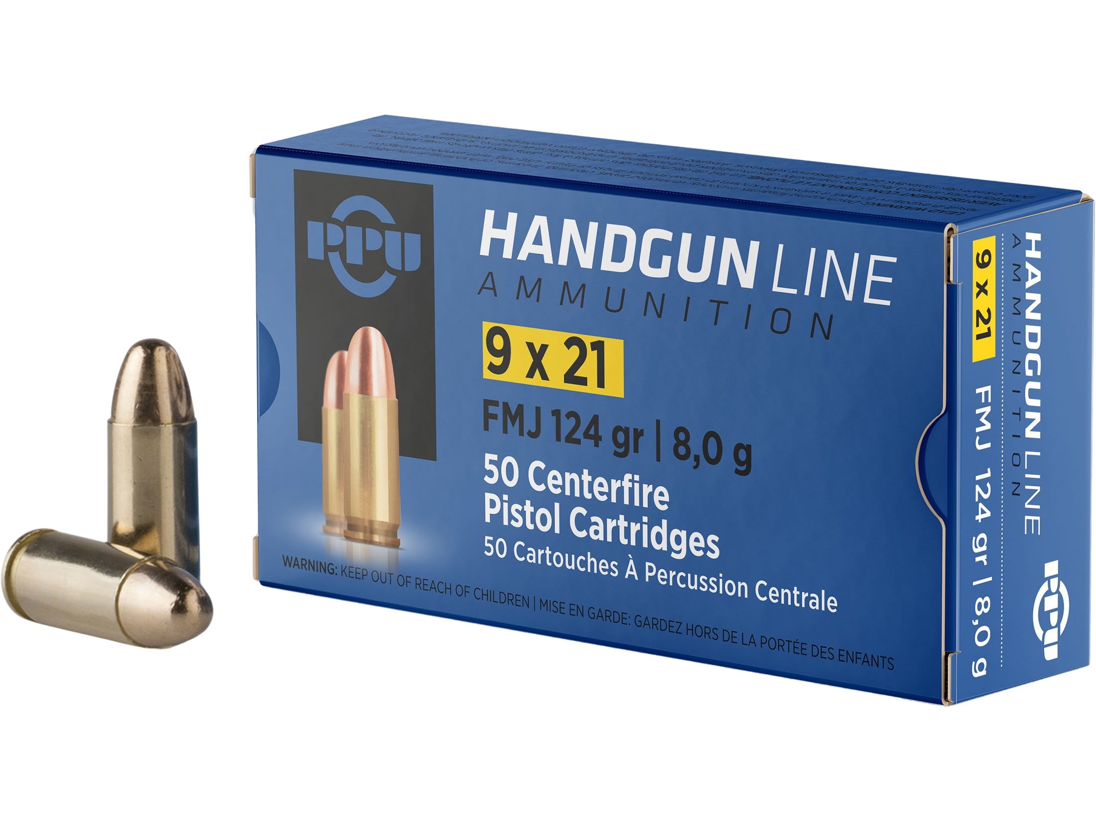 Prvi Partizan 9x21mm Ammo 124gr FMJ Ammunition - 50 Rounds