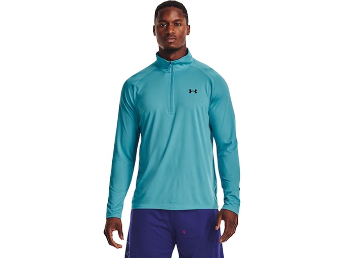 Under Armour Men's Tech 2.0 1/2 Zip Shirt Glacier Blue/Black Medium