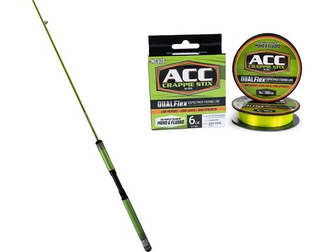 ACC Crappie Stix Super Grips Mid Seat 8' Pole Kit ACC DUAL Flex