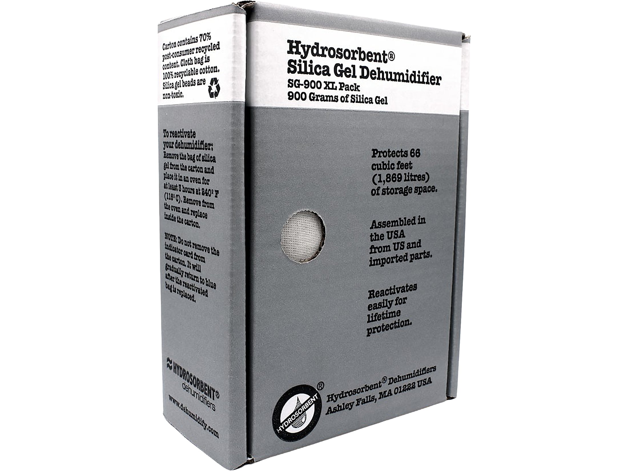 Hydrosorbent Rechargeable Silica Desiccant Dehumidifier Box