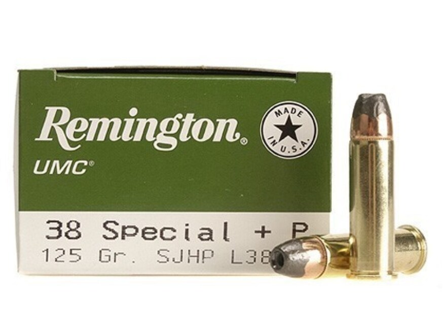 Remington UMC 38 Special +P Ammo 125 Grain Jacketed Hollow Point Case of 500 (10 Boxes of 50)