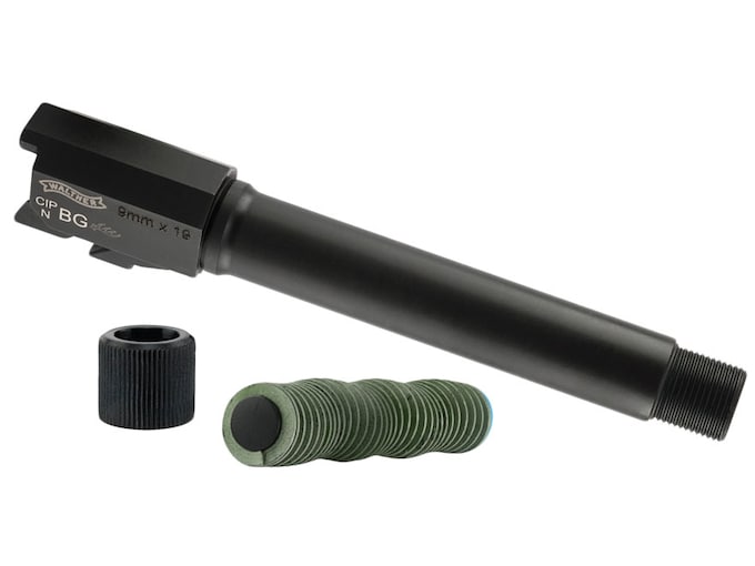 Walther Barrel PPQ M1 Classic, PPQ M2 9mm Luger 4.6" Steel Matte 1/2"-28 Threaded Muzzle with Thread Protector