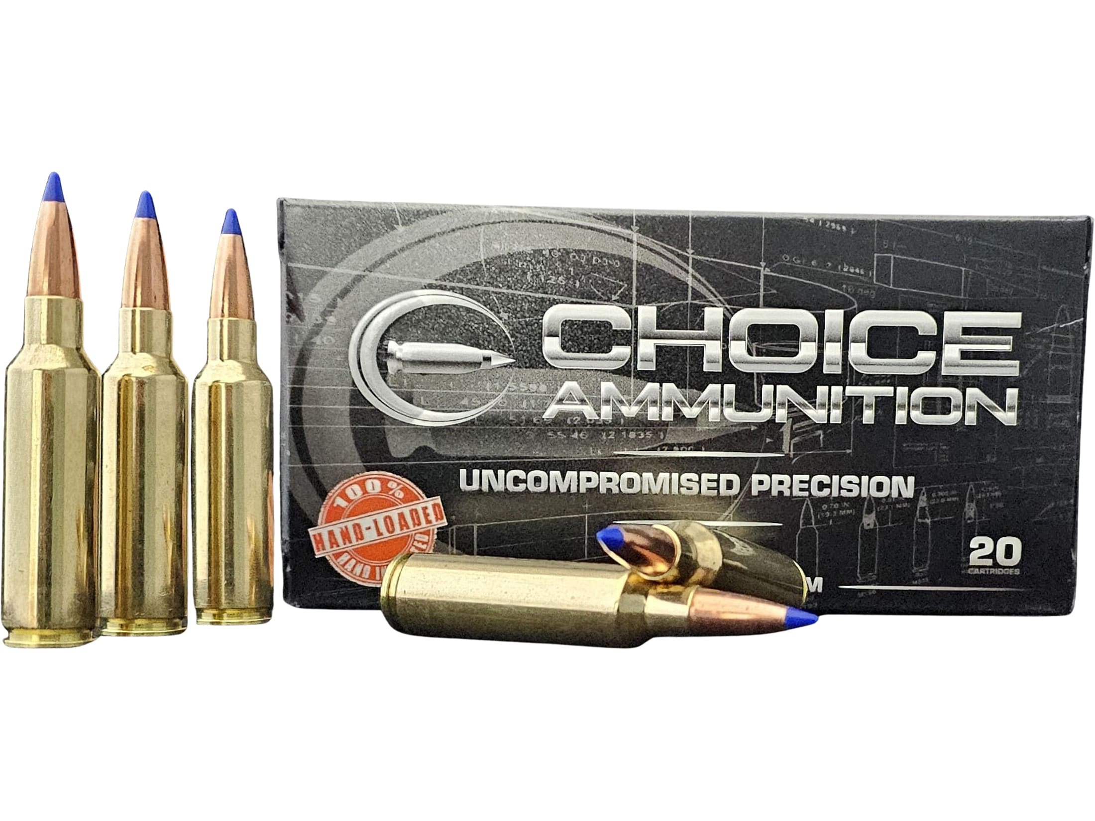 Choice 300 Winchester Short Magnum (WSM) Ammo 168 Grain Barnes Triple-Shock X Polymer Tip Box of 20